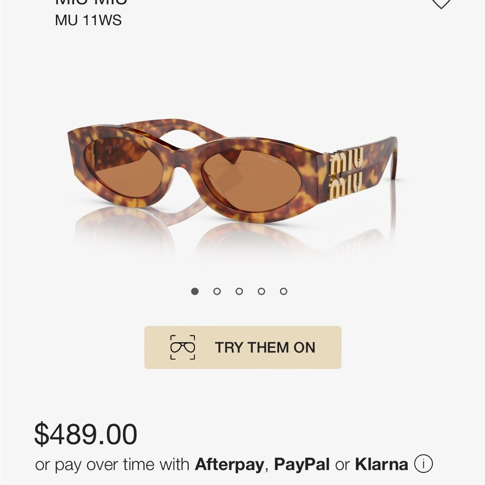 Authentic Miu Miu Sunglasses